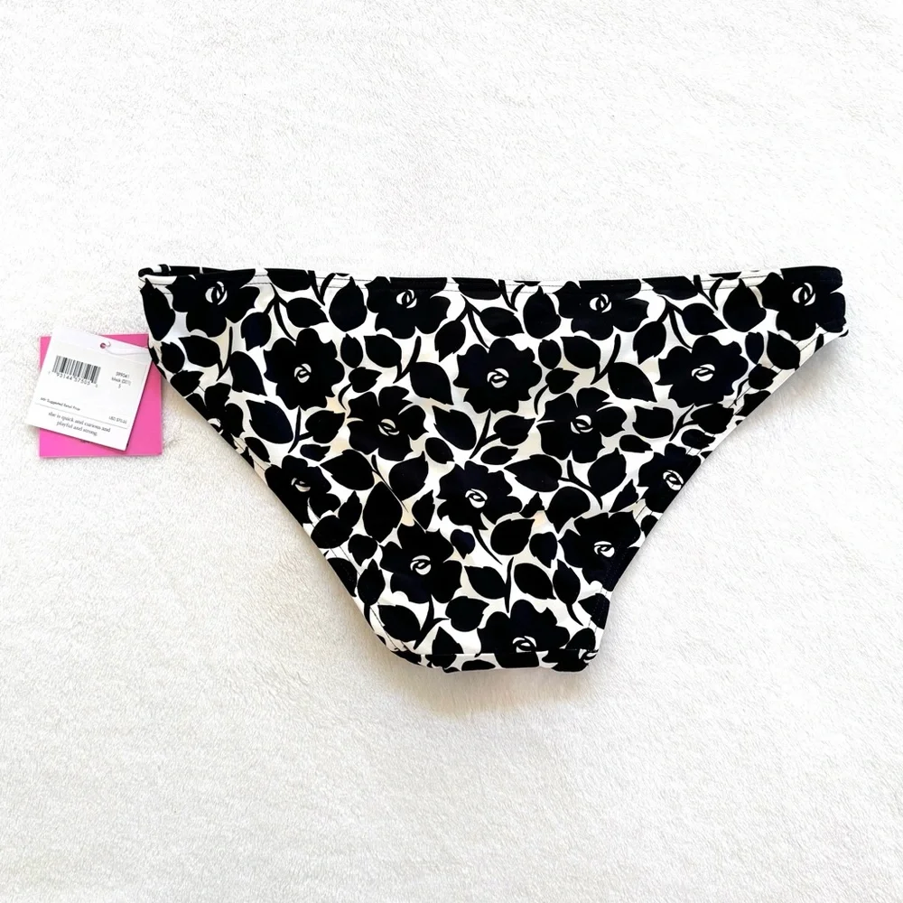 Kate Spade Ivory & Black Bikini Set in Rosy Garden